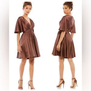 Ieena Mac Duggal 26605 Cocktail Dress for Party Short Sleeve NWT SZ 8